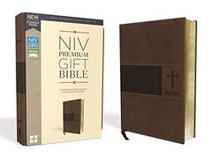 NIV, Premium Gift Bible, Leathersoft, Brown, Red Letter, Comfort Print